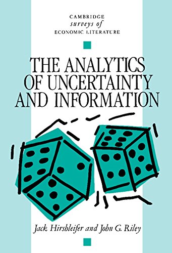 Imagen de archivo de The analytics of uncertainty and information. (Cambridge surveys of economic literature). Ex-Library. a la venta por Yushodo Co., Ltd.