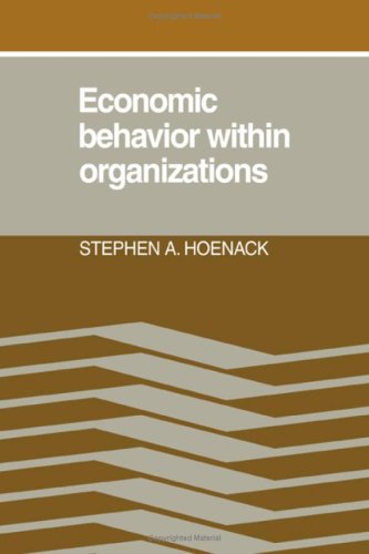 9780521239936: Economic Behaviour within Organizations
