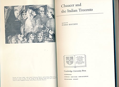 Beispielbild fr Chaucer and the Italian Trecento. zum Verkauf von Ted Kottler, Bookseller