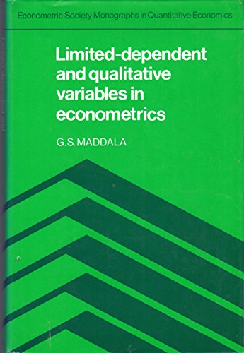 Stock image for Limited-Dependent and Qualitative Variables in Econometrics for sale by Better World Books