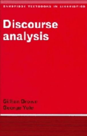 9780521241441: Discourse Analysis