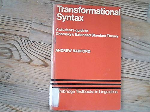 9780521242745: Transformational Syntax (Cambridge Textbooks in Linguistics)