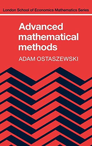 9780521247887: Advanced Mathematical Methods (London School of Economics Mathematics)
