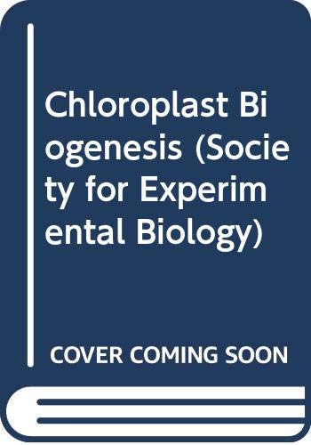 9780521248167: Chloroplast Biogenesis