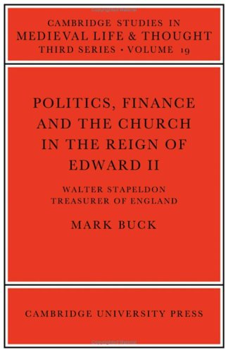 Imagen de archivo de Politcs Finance Church Rn Ewd (Cambridge Studies in Medieval Life and Thought: Third Series) a la venta por Bahamut Media