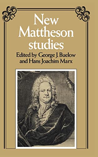Stock image for New Mattheson Studies. for sale by G. & J. CHESTERS