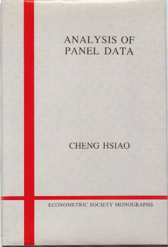 Stock image for Analysis of Panel Data (Econometric Society Monographs, Series Number 11) for sale by Wonder Book