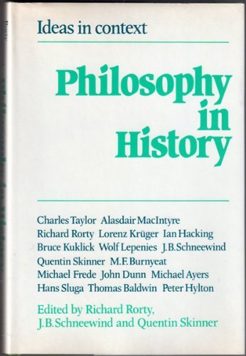 Stock image for Philosophy in History : Essays in the Historiography of Philosophy for sale by Better World Books