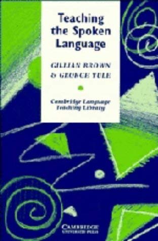 Stock image for Teaching the Spoken Language for sale by Better World Books