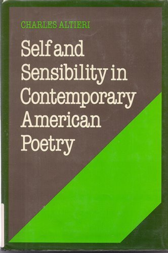 9780521253963: Self and Sensibility in Contemporary American Poetry (Cambridge Studies in American Literature and Culture, Series Number 2)