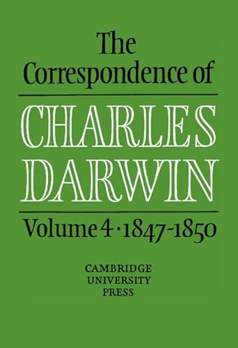 Beispielbild fr THE CORRESPONDENCE OF CHARLES DARWIN - VOLUME 4: 1847-1850. zum Verkauf von Any Amount of Books