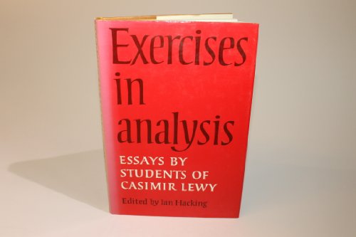 Stock image for Exercises in Analysis : Essays by Students of Casimir Lewy for sale by Better World Books Ltd