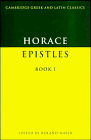 9780521258982: Epistles Book I (Cambridge Greek and Latin Classics)