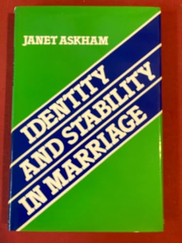 Beispielbild fr Identity and Stability in Marriage zum Verkauf von Better World Books