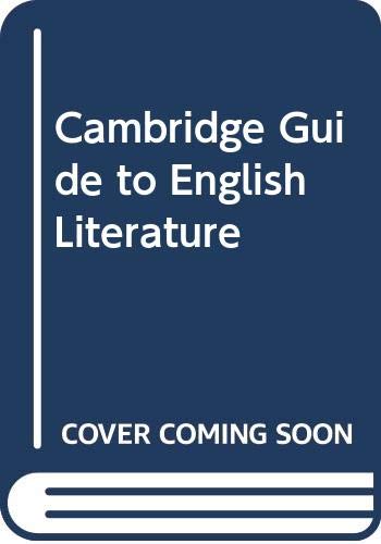 9780521260220: Cambridge Guide to English Literature