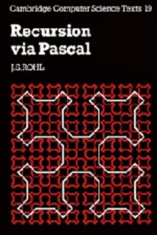 9780521263290: Recursion via Pascal (Cambridge Computer Science Texts, Series Number 19)