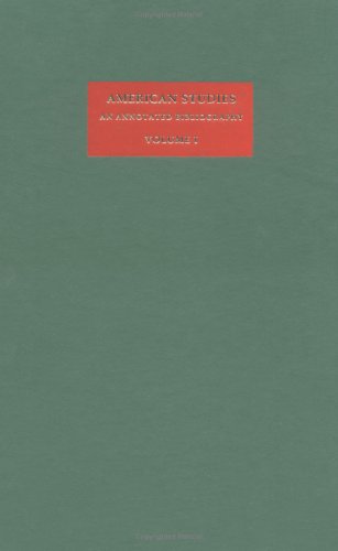 Beispielbild fr American Studies: An Annotated Bibliography (Volume I) zum Verkauf von Bookmarc's