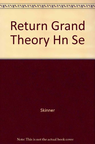 Stock image for The Return of grand theory in the human sciences. Ex-Library. for sale by Yushodo Co., Ltd.