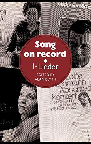 Beispielbild fr Song on Record: Volume 1, Lieder zum Verkauf von Open Books