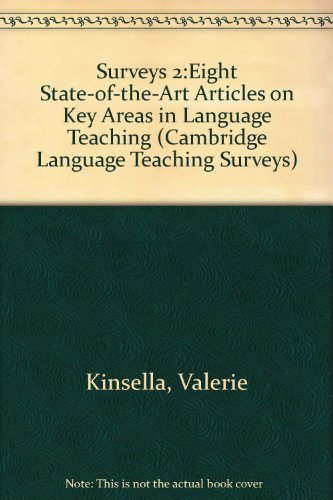 Beispielbild fr Surveys 2:Eight State-of-the-Art Articles on Key Areas in Language Teaching (Cambridge Language Teaching Surveys, Series Number 2) zum Verkauf von Wonder Book