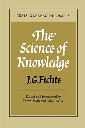 9780521270502: The Science of Knowledge: With the First and Second Introductions