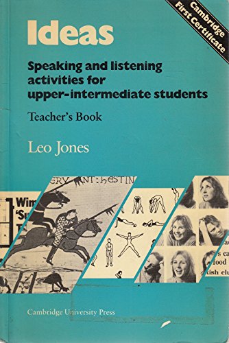 Imagen de archivo de Ideas Teacher's book: Speaking and Listening Activities: Tchrs' a la venta por AwesomeBooks