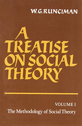 9780521272513: A Treatise on Social Theory: Volume 1 Paperback: The Methodology of Social Theory (A Treatise on Social Theory 3 Volume Paperback Set)