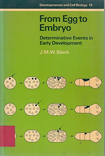 Imagen de archivo de From Egg to Embryo: Determinative Events in Early Development (Developmental and Cell Biology Series, Series Number 13) a la venta por Wonder Book