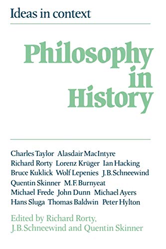 Stock image for Philosophy in History: Essays in the Historiography of Philosophy (Ideas in Context) for sale by HPB-Emerald