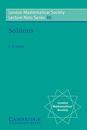 Stock image for Solitons. London Mathematical Society Lecture Note Series. 85 for sale by Zubal-Books, Since 1961
