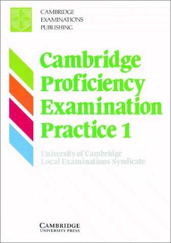 Imagen de archivo de Cambridge Proficiency Examination Practice 1 Student's Book a la venta por ThriftBooks-Atlanta