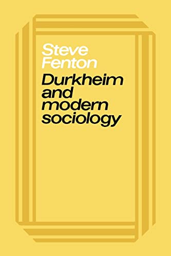 Imagen de archivo de Durkheim and Modern Sociology a la venta por HPB-Red