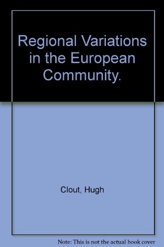 Beispielbild fr Regional Variations in the European Community. zum Verkauf von Plurabelle Books Ltd