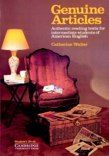 9780521278003: Genuine Articles Student's book: Authentic Reading Tasks for Intermediate Students of American English