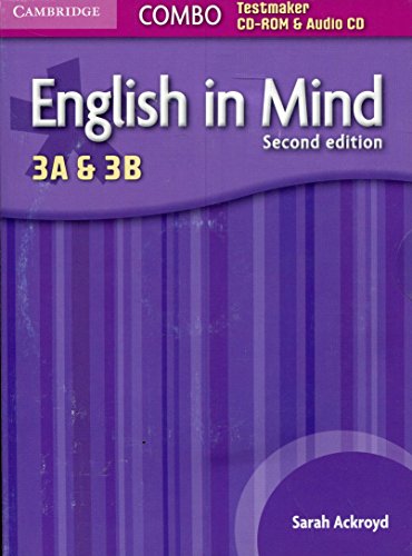 Imagen de archivo de English in Mind Levels 3A and 3B Combo Testmaker CDROM and Audio CD a la venta por PBShop.store US