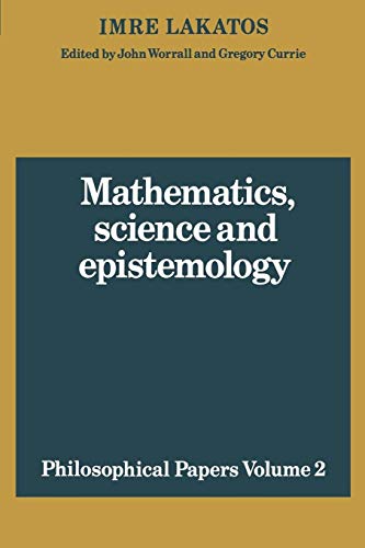 Stock image for Mathematics, science and epistemology (Philosophical Papers Volume 2) for sale by Theoria Books