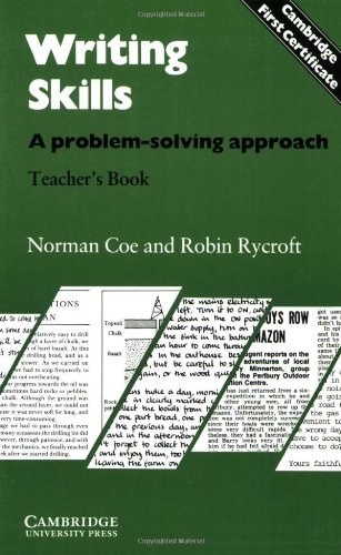 9780521281430: Writing Skills Teacher's book: A Problem-Solving Approach