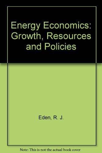 Stock image for Energy Economics : Growth, Resources and Policies for sale by Better World Books