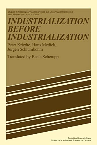 Industrialization Before Industrialization: Rural Industry in the Genesis of Capitalism