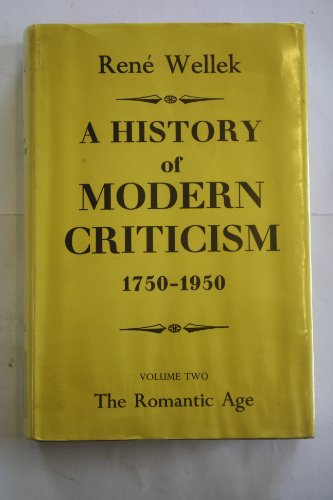 9780521282963: A History of Modern Criticism 1750-1950: Volume 2, The Romantic Age: 002