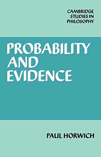 Imagen de archivo de Probability and Evidence (Cambridge Studies in Philosophy) a la venta por Lucky's Textbooks