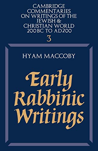 9780521285537: Early Rabbinic Writings