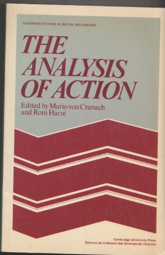 Beispielbild fr The Analysis of Action: Recent Theoretical and Empirical Advances (European Studies in Social Psychology) zum Verkauf von Powell's Bookstores Chicago, ABAA
