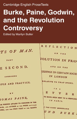 Beispielbild fr Burke, Paine, Godwin, and the Revolution Controversy zum Verkauf von Better World Books