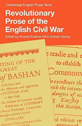 Imagen de archivo de Revolutionary Prose of the English Civil War (Cambridge English Prose Texts) a la venta por WorldofBooks