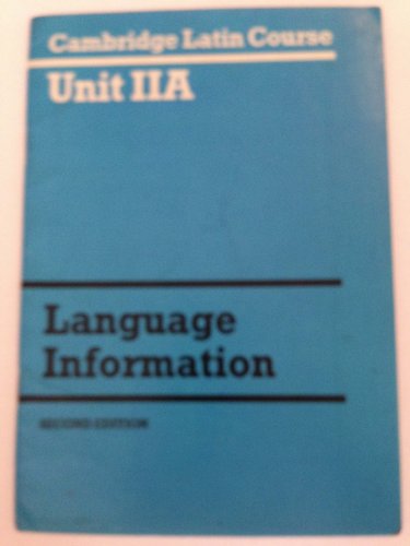 Cambridge Latin Course Unit 2A: Language Information (9780521287463) by Cambridge School Classics Project