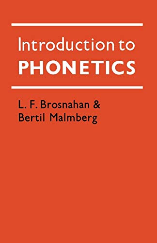 9780521290425: Introduction to Phonetics