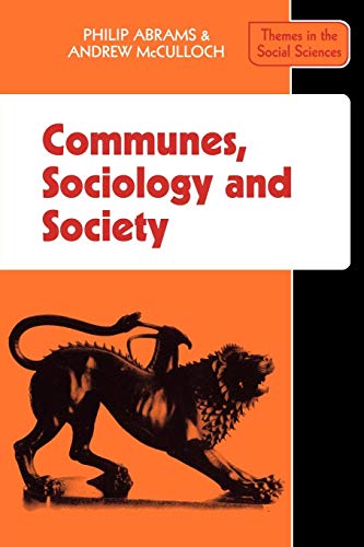 Imagen de archivo de Communes, Sociology and Society a la venta por Valley Books