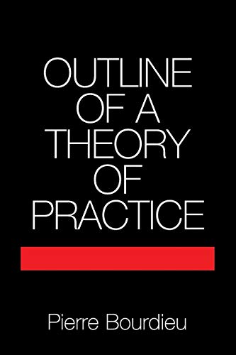 Beispielbild fr Outline of a Theory of Practice (Cambridge Studies in Social and Cultural Anthropology, Series Number 16) zum Verkauf von Decluttr