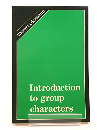 9780521291705: Introduction to Group Characters